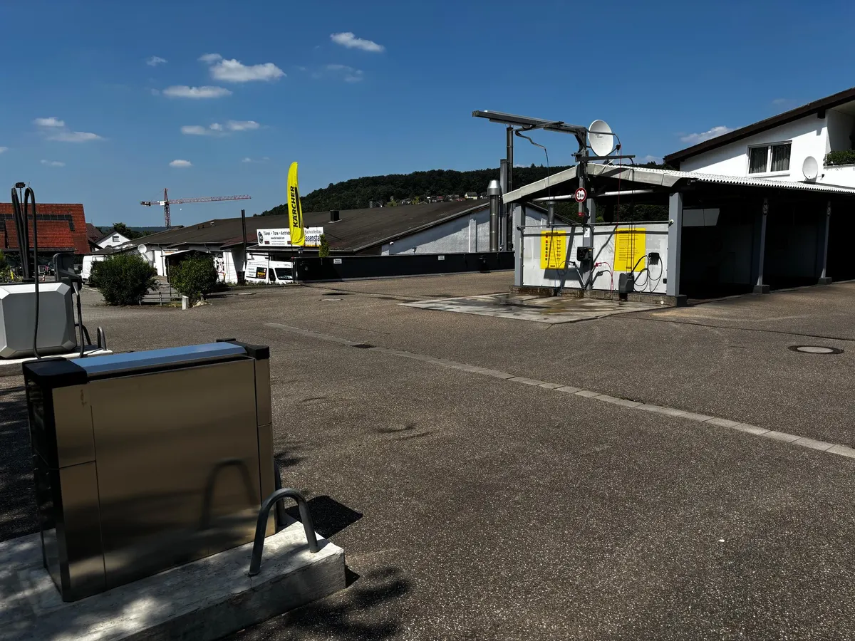 Technikbereich des Waschparks Kämpfelbach